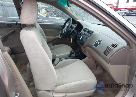 2002 Honda Civic Lx из США, поврежденный, VIN 1HGES16502L045547